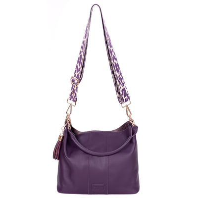 Lambeth Plus Bag Purple Nightshade-Pom Pom London