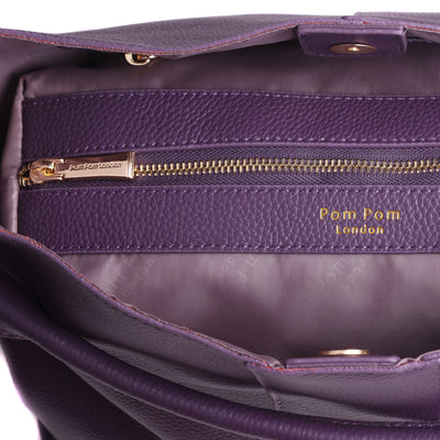 Lambeth Plus Bag Purple Nightshade-Pom Pom London