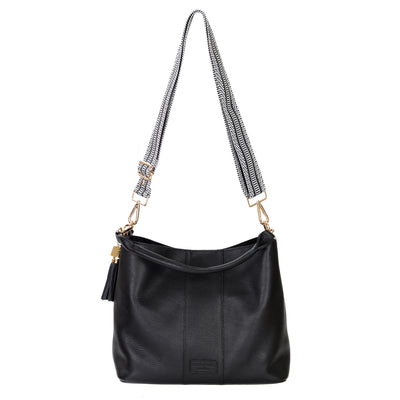 Lambeth Plus Bag Black - Pebble Grain