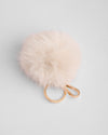 Large Pom Pom Keyring - Natural