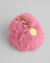 Large Pom Pom Keyring Pink