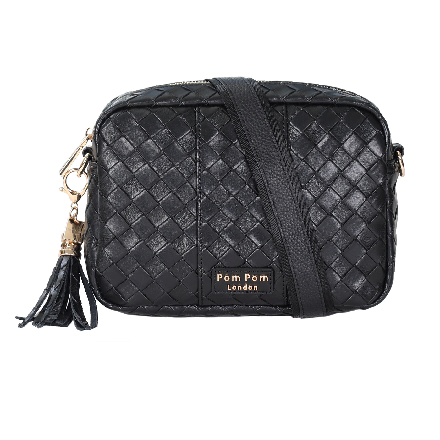 Pom Pom London City Lattice Bag Black