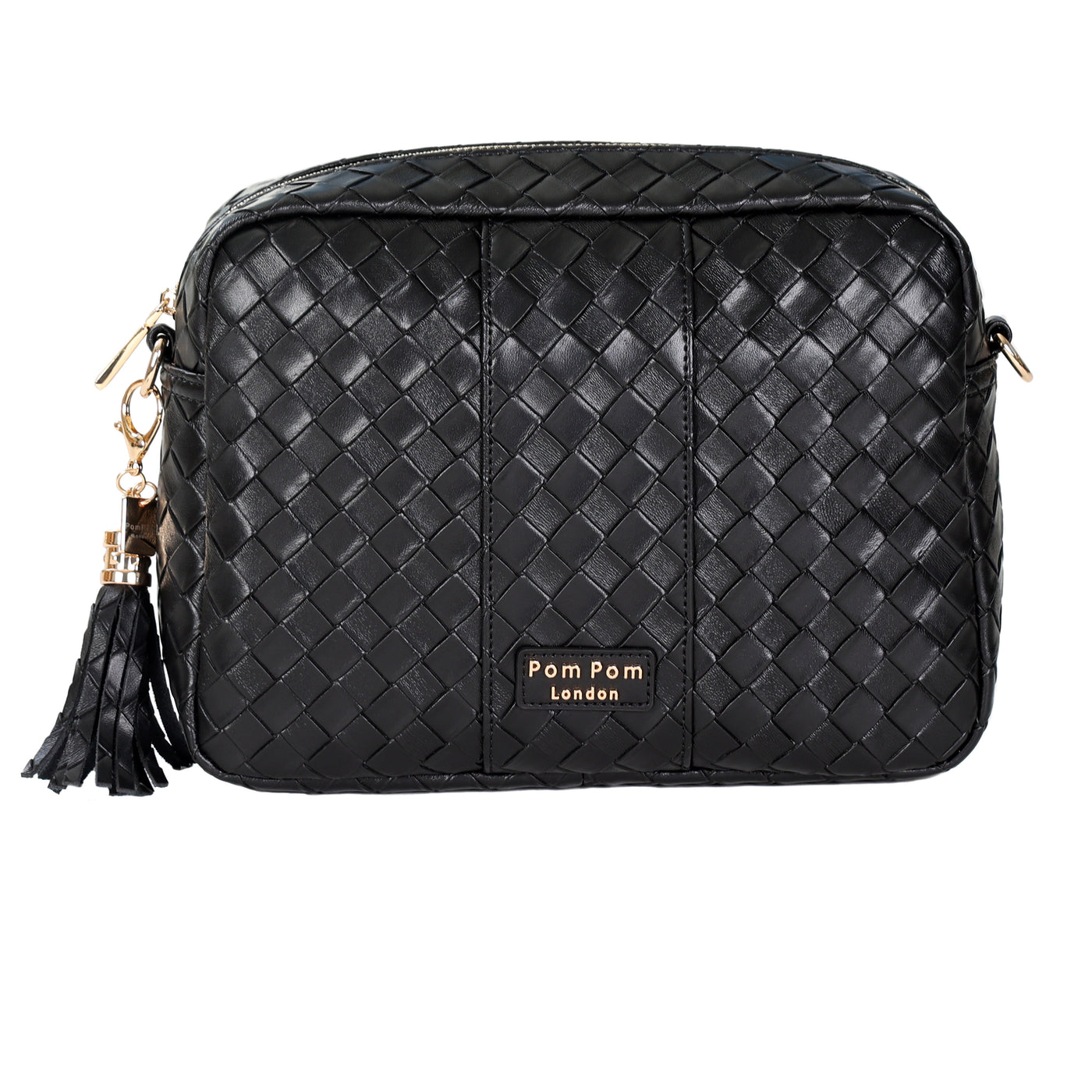 Pom Pom London City Plus Lattice Bag Black