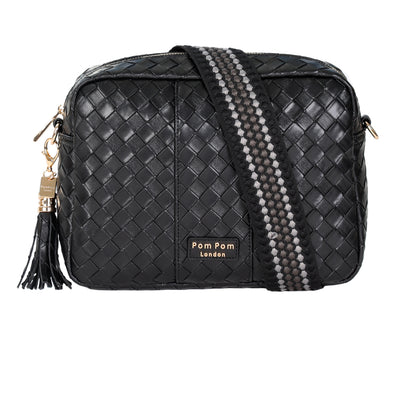 Pom Pom London City Plus Lattice Bag Black