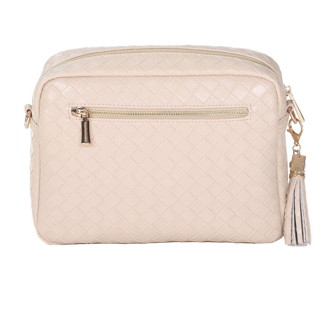 Pom Pom London City Plus Lattice Bag Soft Beige