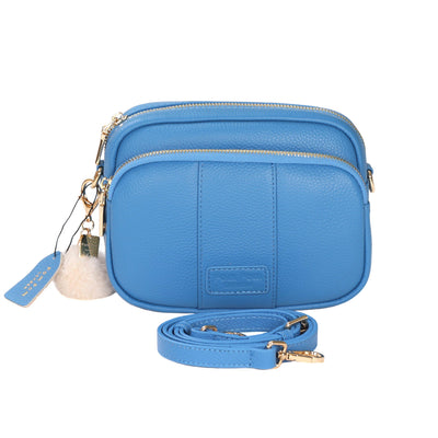 Mayfair Bag Cornflower Blue & Accessories - Pom Pom London