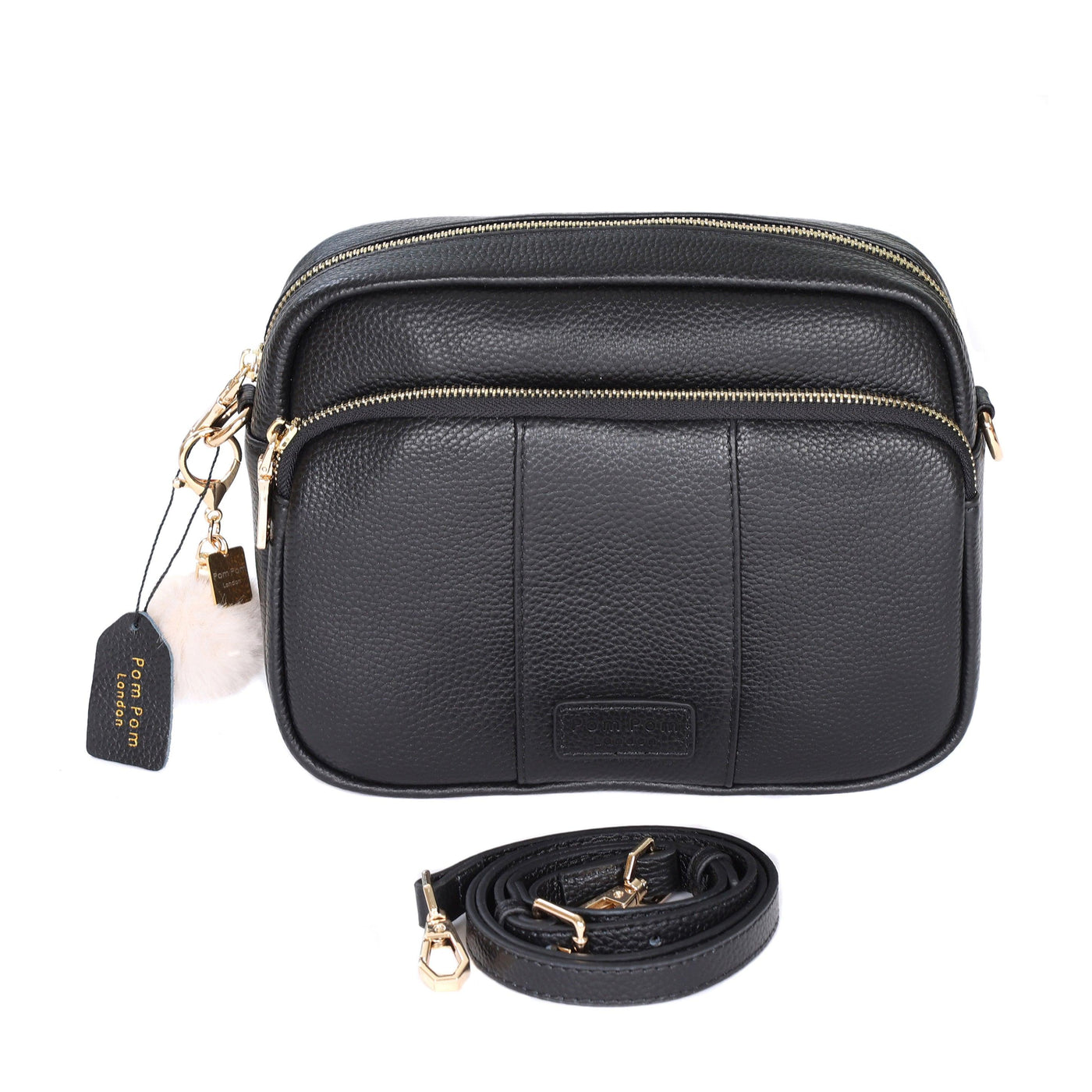 Mayfair Plus Bag Black & Accessories - Pom Pom London