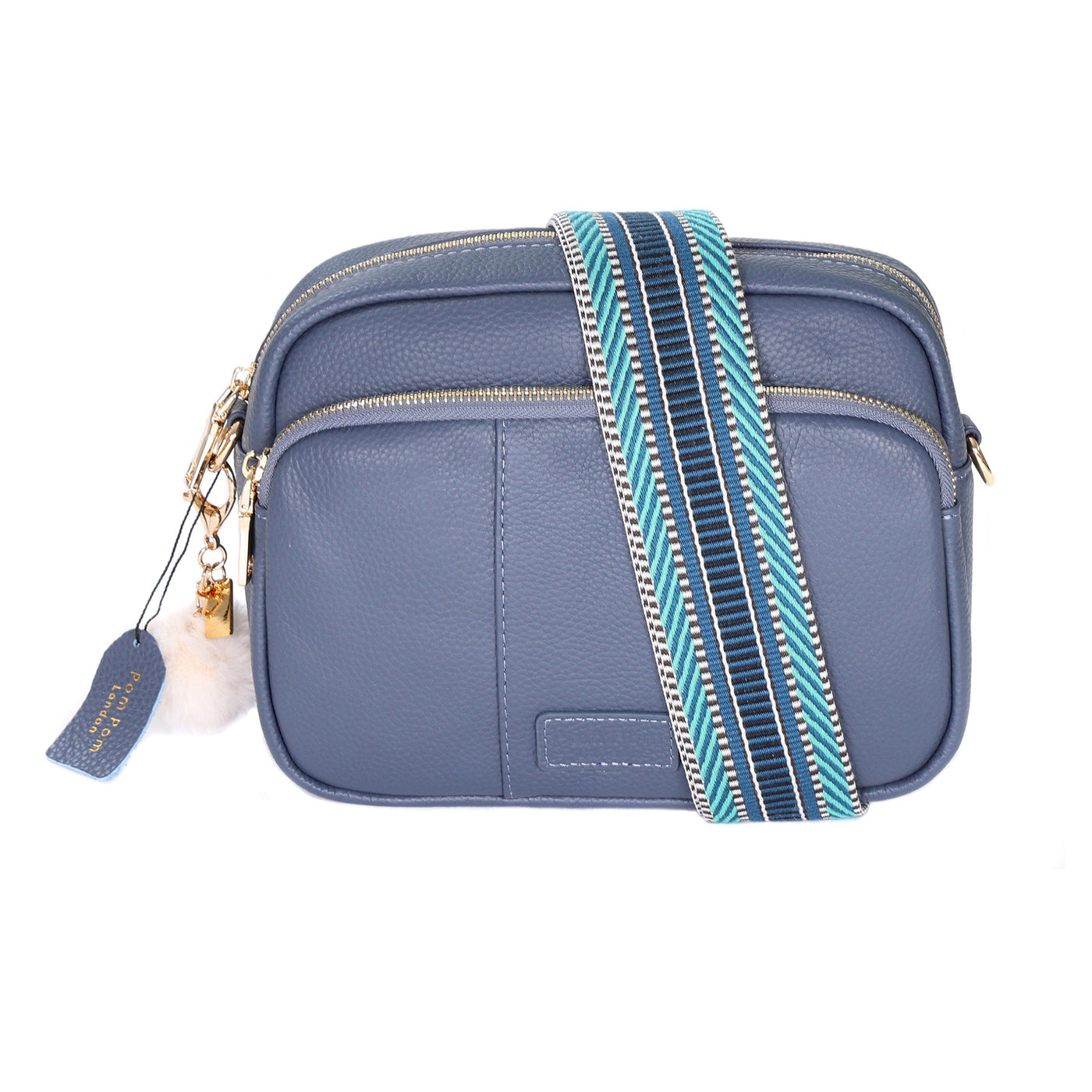 Mayfair Plus Bag Slate Blue & Accessories - Pom Pom London