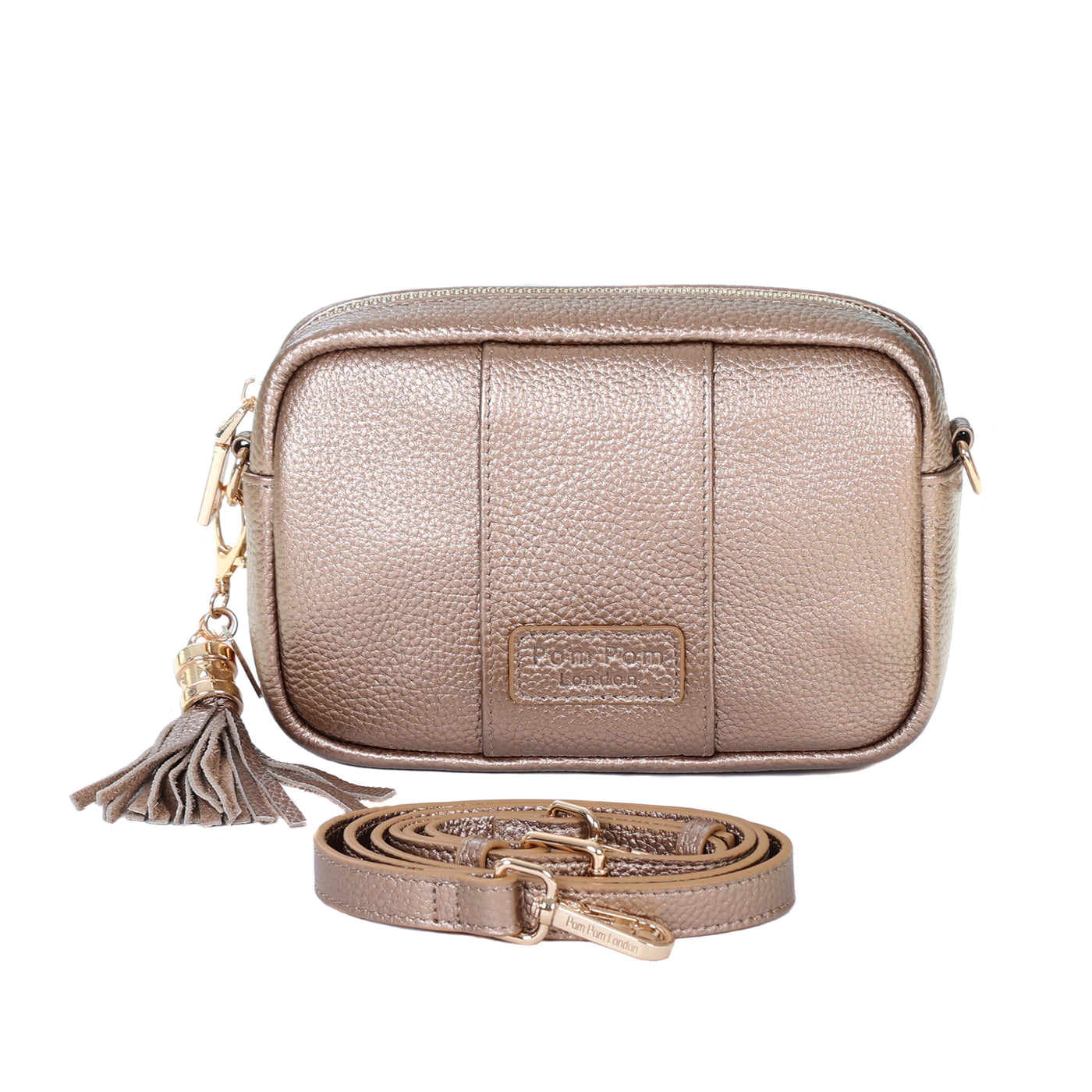 Pom Pom London City MINI Bag Metallic Bronze