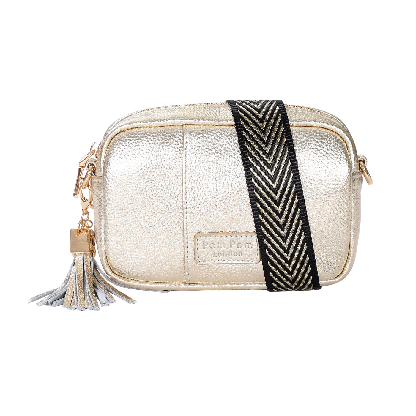 Pom Pom London City MINI Bag Metallic Gold