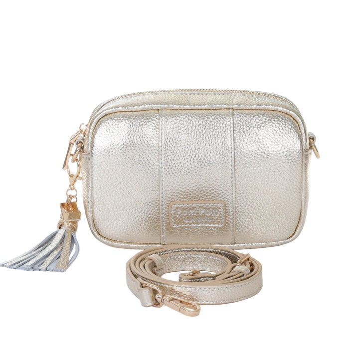 NWT Pauls Boutique sold London Mini Maisy Purse Crossbody Champagne Gold