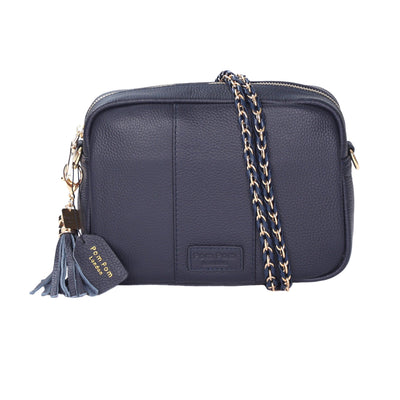 Strap Gold Chain Navy Weave - Pom Pom London