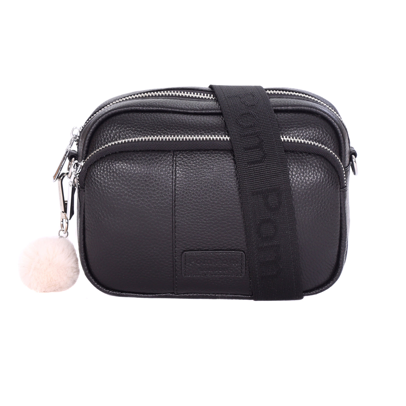 Original Bag Black - SILVER HARDWARE-Pom Pom London
