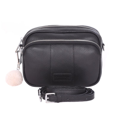 Original Bag Black - SILVER HARDWARE-Pom Pom London
