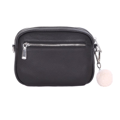 Original Bag Black - SILVER HARDWARE-Pom Pom London