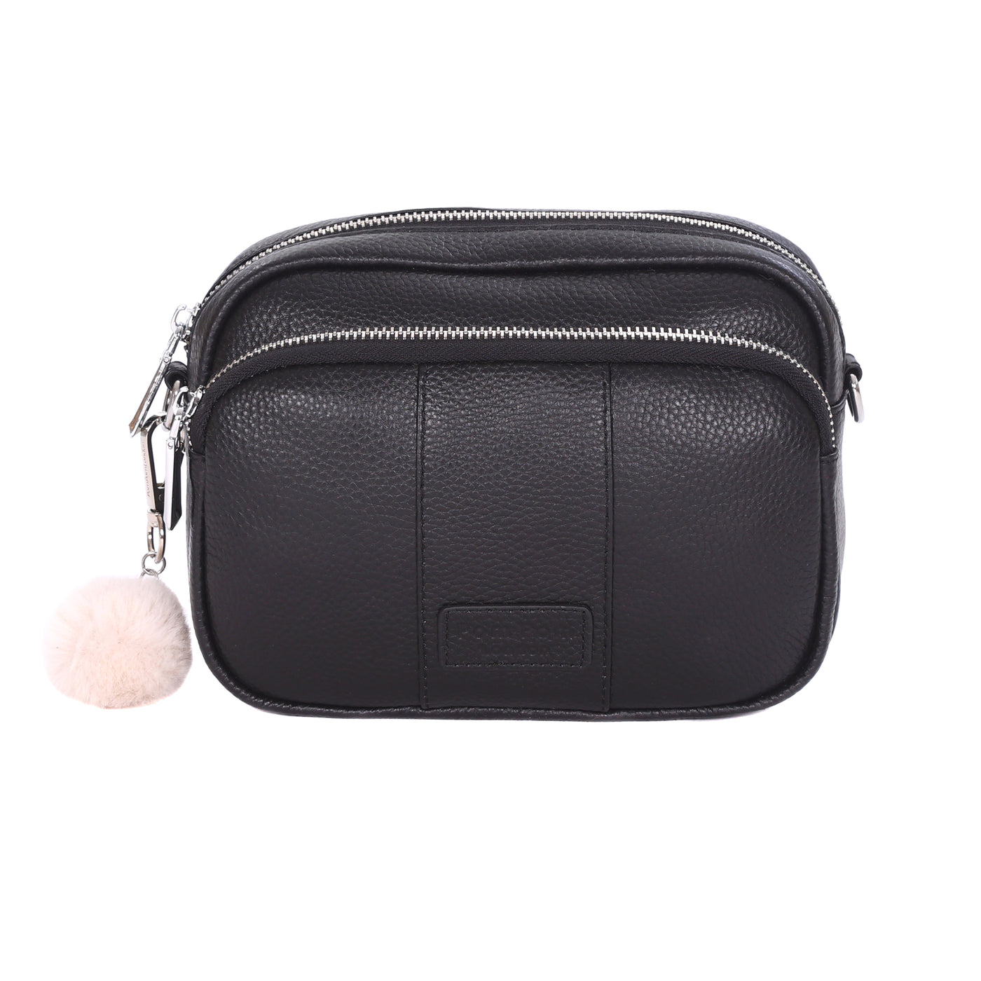 Original Bag Black - SILVER HARDWARE-Pom Pom London
