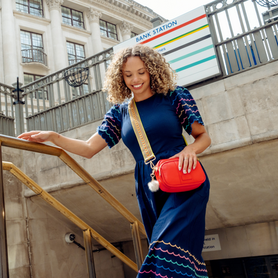 Original Bag Central Line Red & Accessories-Pom Pom London