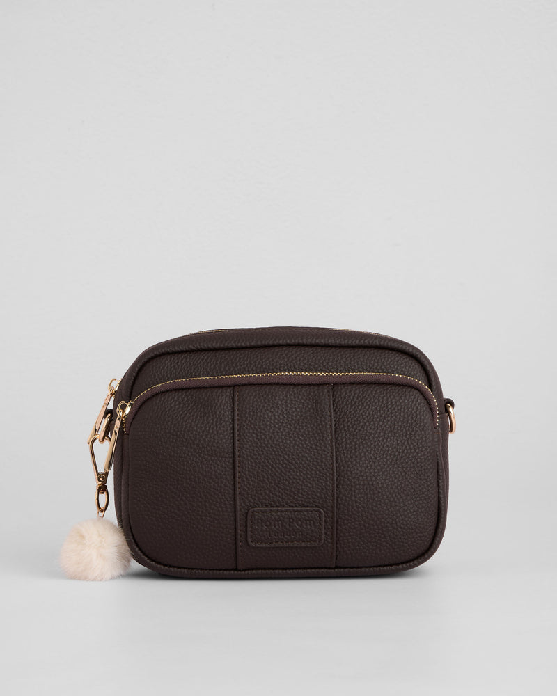 Original Bag Chocolate Plum & Accessories-Pom Pom London