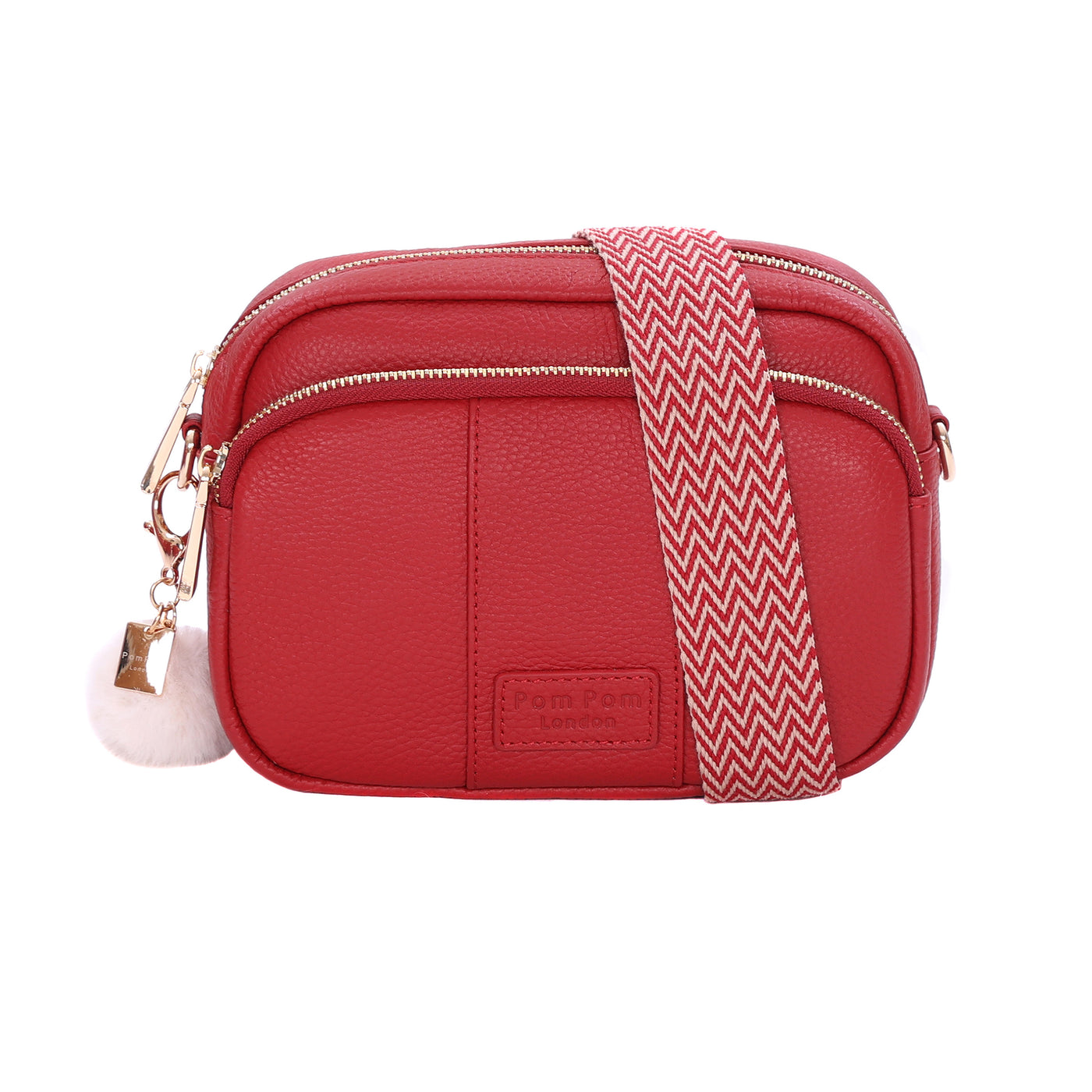 Original Bag Crimson Red & Accessories-Pom Pom London
