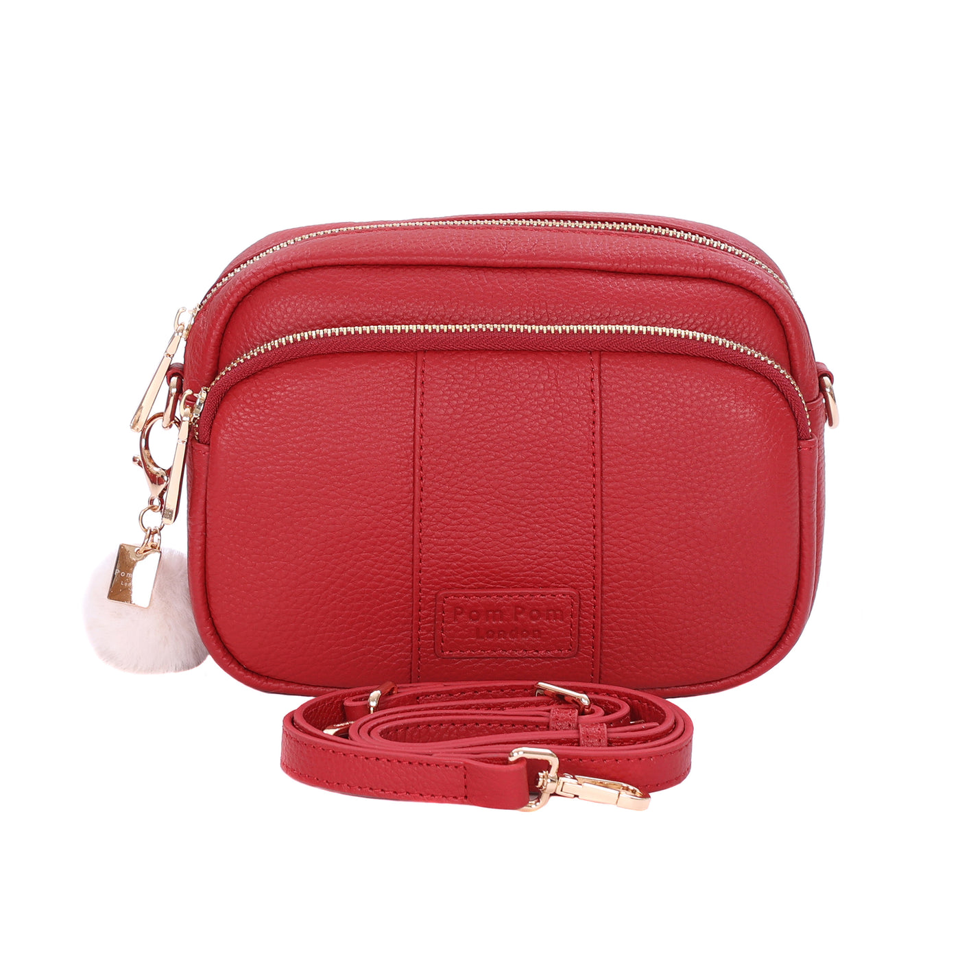 Original Bag Crimson Red & Accessories-Pom Pom London