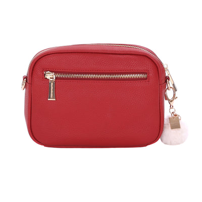 Original Bag Crimson Red & Accessories-Pom Pom London