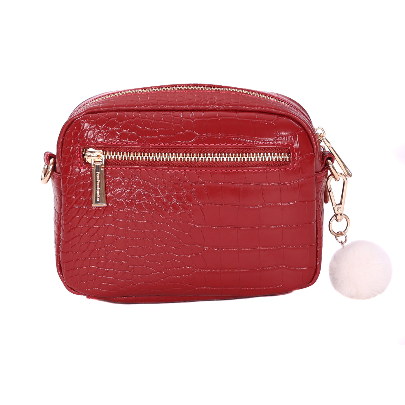 Original Bag Croc Berry Red & Accessories-Pom Pom London