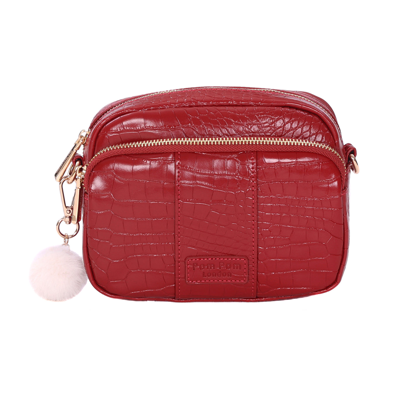 Original Bag Croc Berry Red & Accessories-Pom Pom London