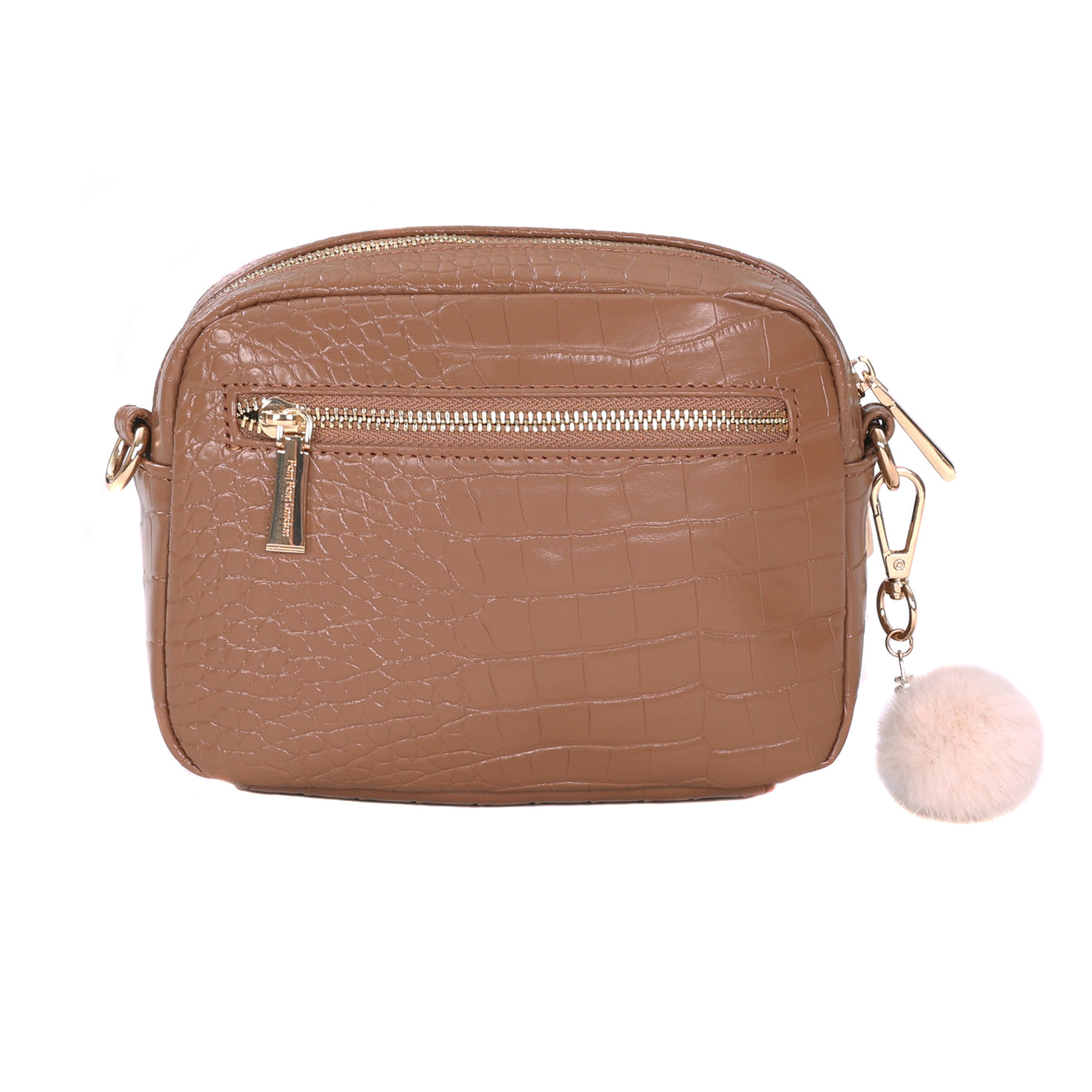 Original Bag Croc Caramel & Accessories-Pom Pom London