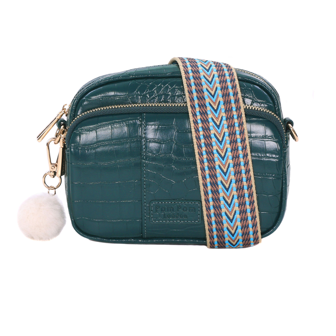 Original Bag Croc Marine Blue & Accessories-Pom Pom London