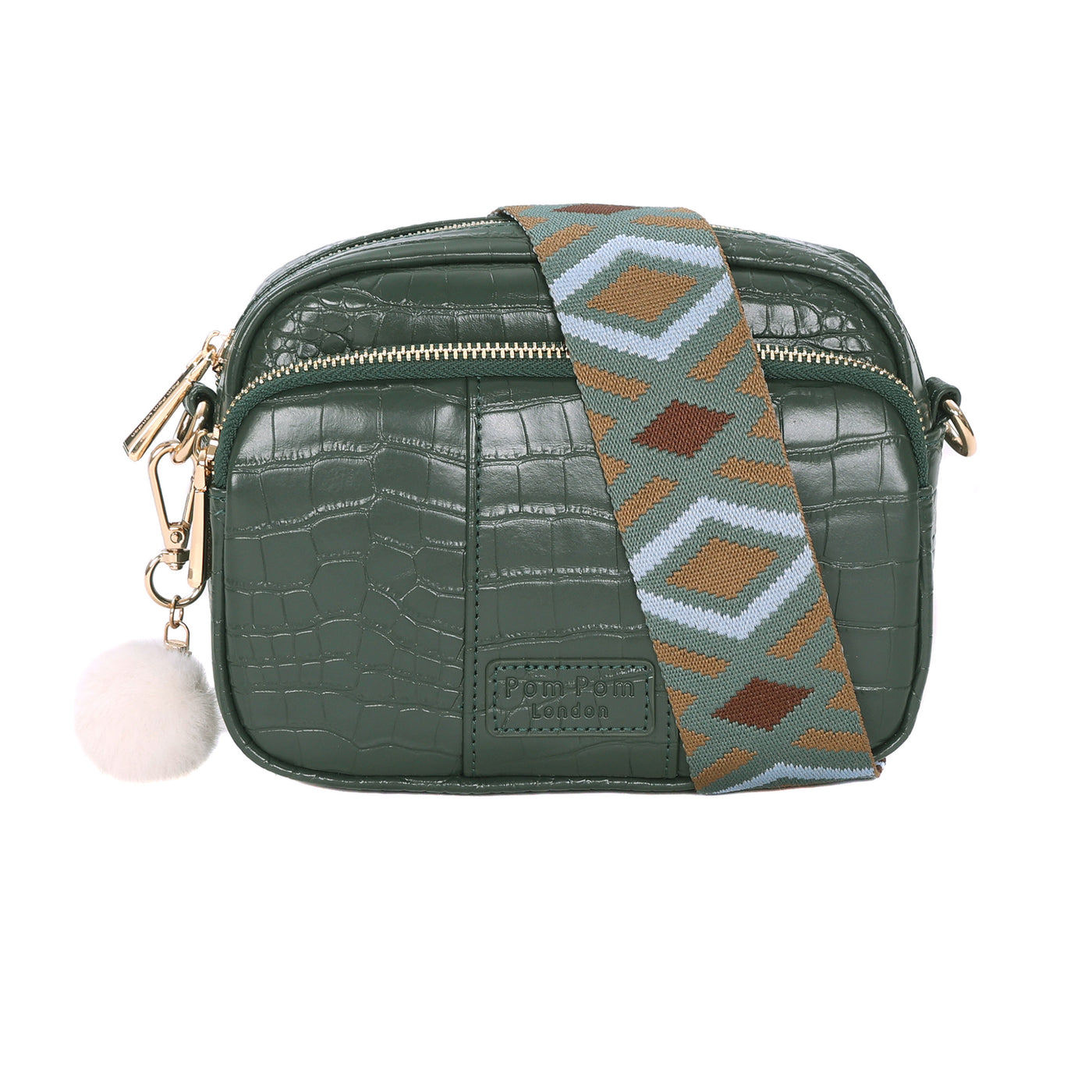 Original Bag Croc Pine Green & Accessories-Pom Pom London