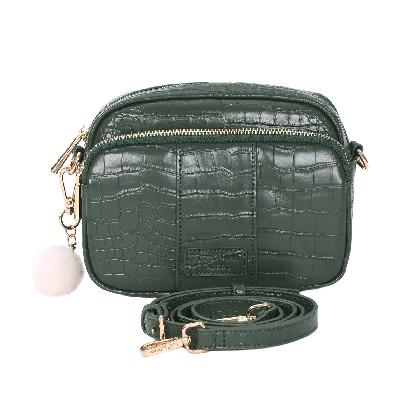 Original Bag Croc Pine Green & Accessories-Pom Pom London