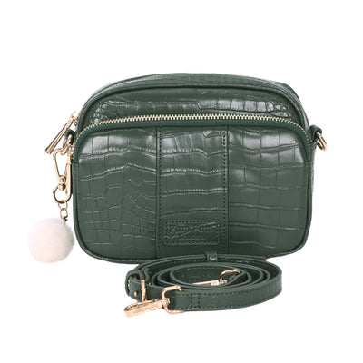 Original Bag Croc Pine Green & Accessories-Pom Pom London