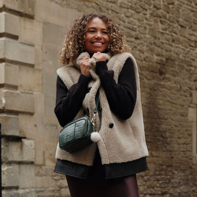 Original Bag Croc Pine Green & Accessories-Pom Pom London