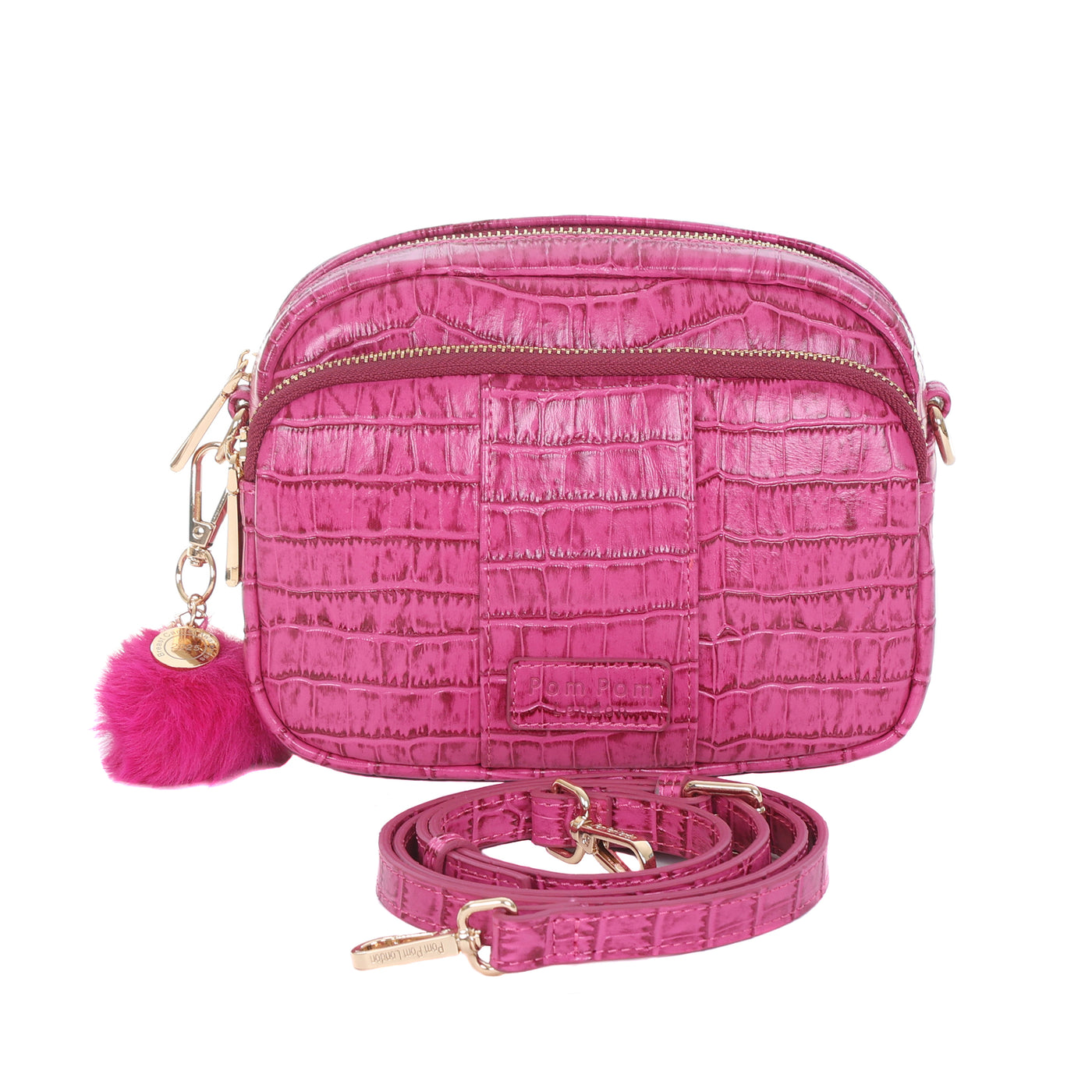 Original Bag BCA Croc Pink & Accessories-Pom Pom London