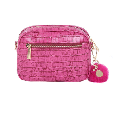 Original Bag BCA Croc Pink & Accessories-Pom Pom London