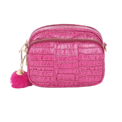 Original Bag BCA Croc Pink & Accessories-Pom Pom London