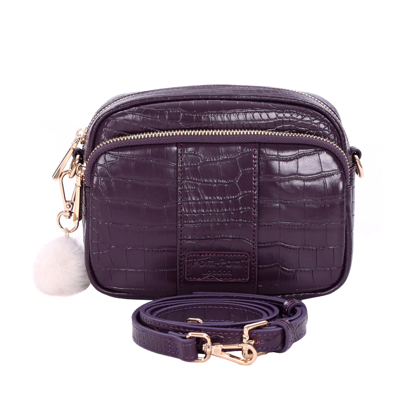 Original Bag Croc Violet Fig & Accessories-Pom Pom London