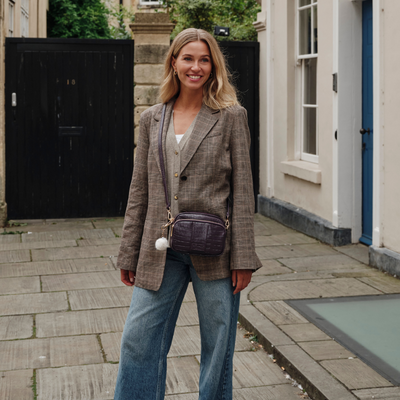 Original Bag Croc Violet Fig & Accessories-Pom Pom London