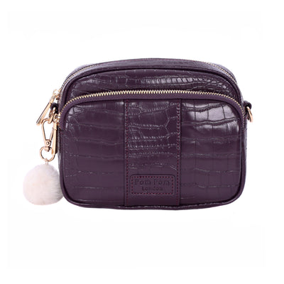 Original Bag Croc Violet Fig & Accessories-Pom Pom London