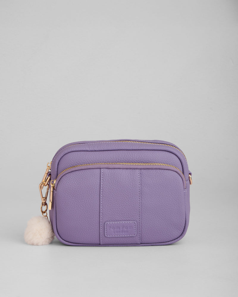 French Lavender Original Bag - full-grain leather bag | Pom Pom London