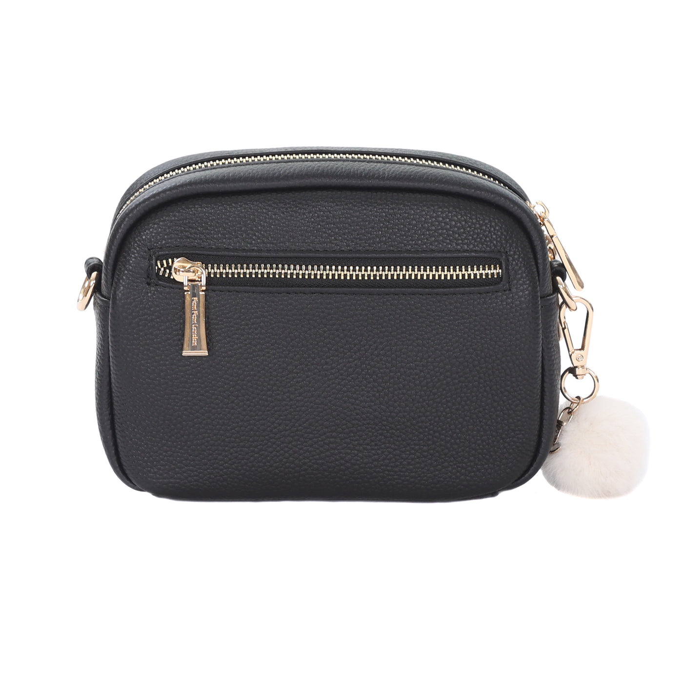 Original Bag Leopard Print Faux Fur Black Bundle-Pom Pom London