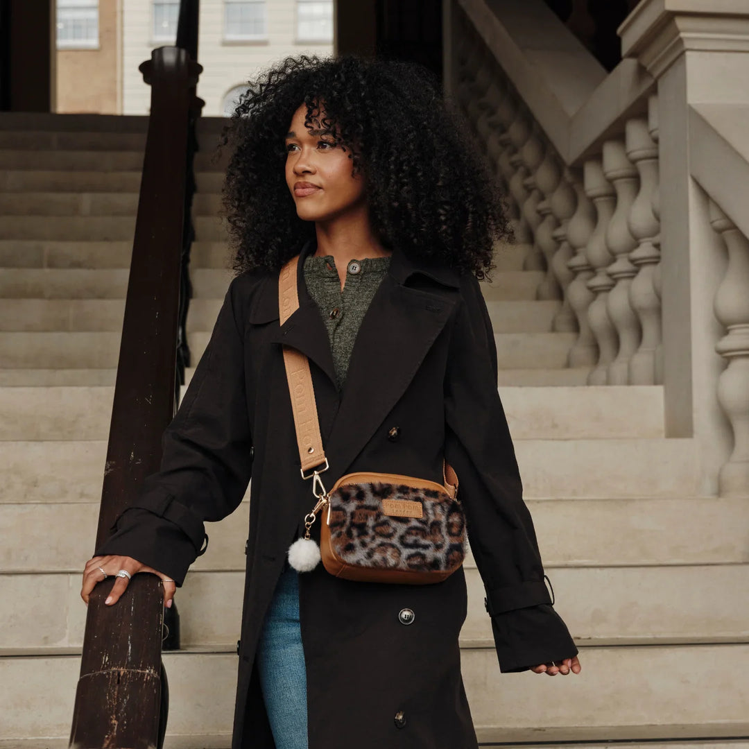 Original Bag & Accessories - Leather Crossbody Bag In Leopard