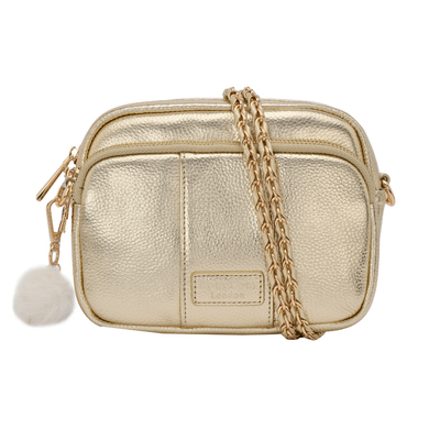 Original Bag Metallic Gold & Accessories-Pom Pom London