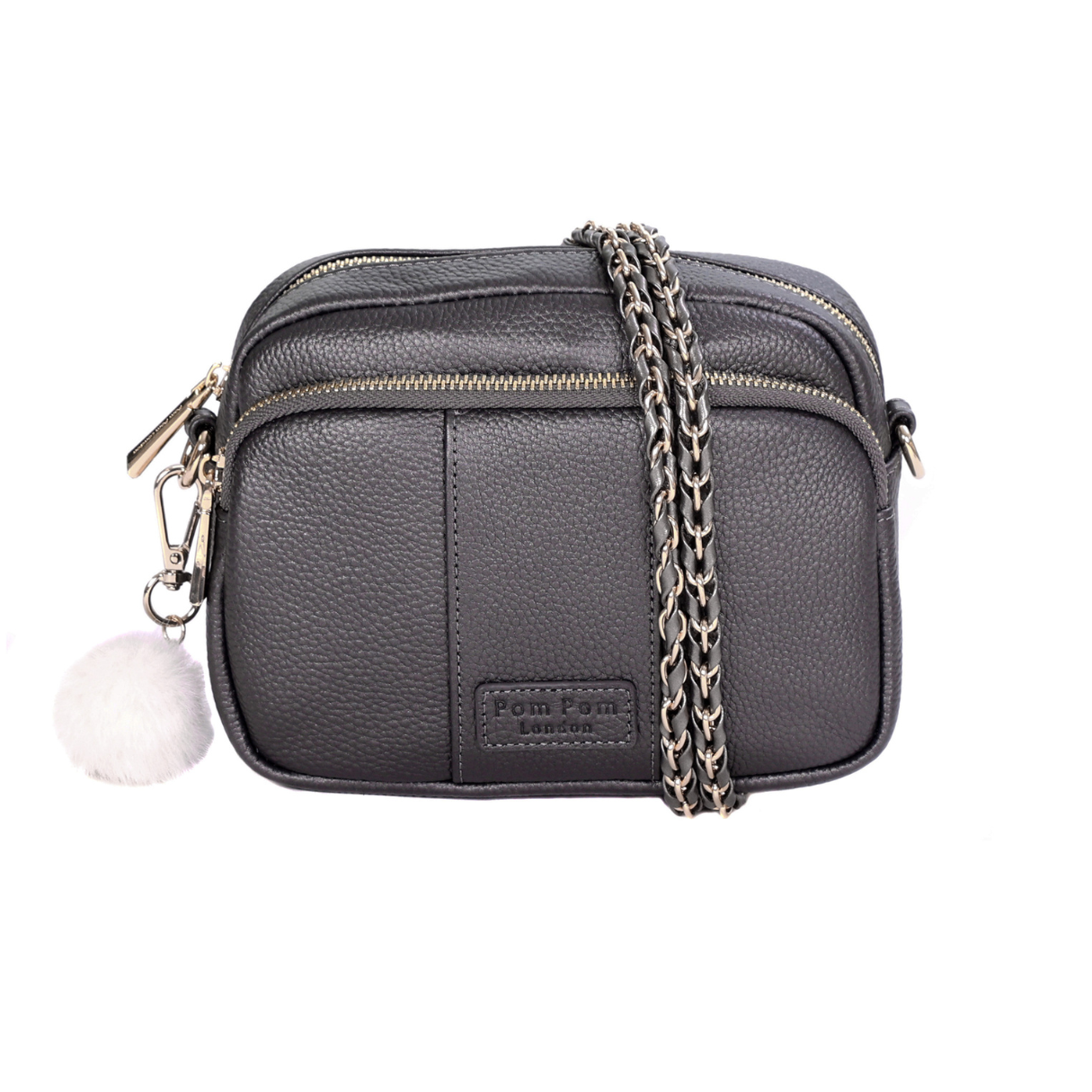 Original Bag Metallic Pewter & Accessories-Pom Pom London
