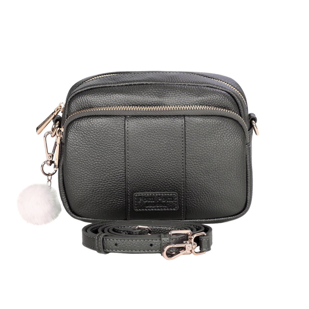 Original Bag Metallic Pewter & Accessories-Pom Pom London