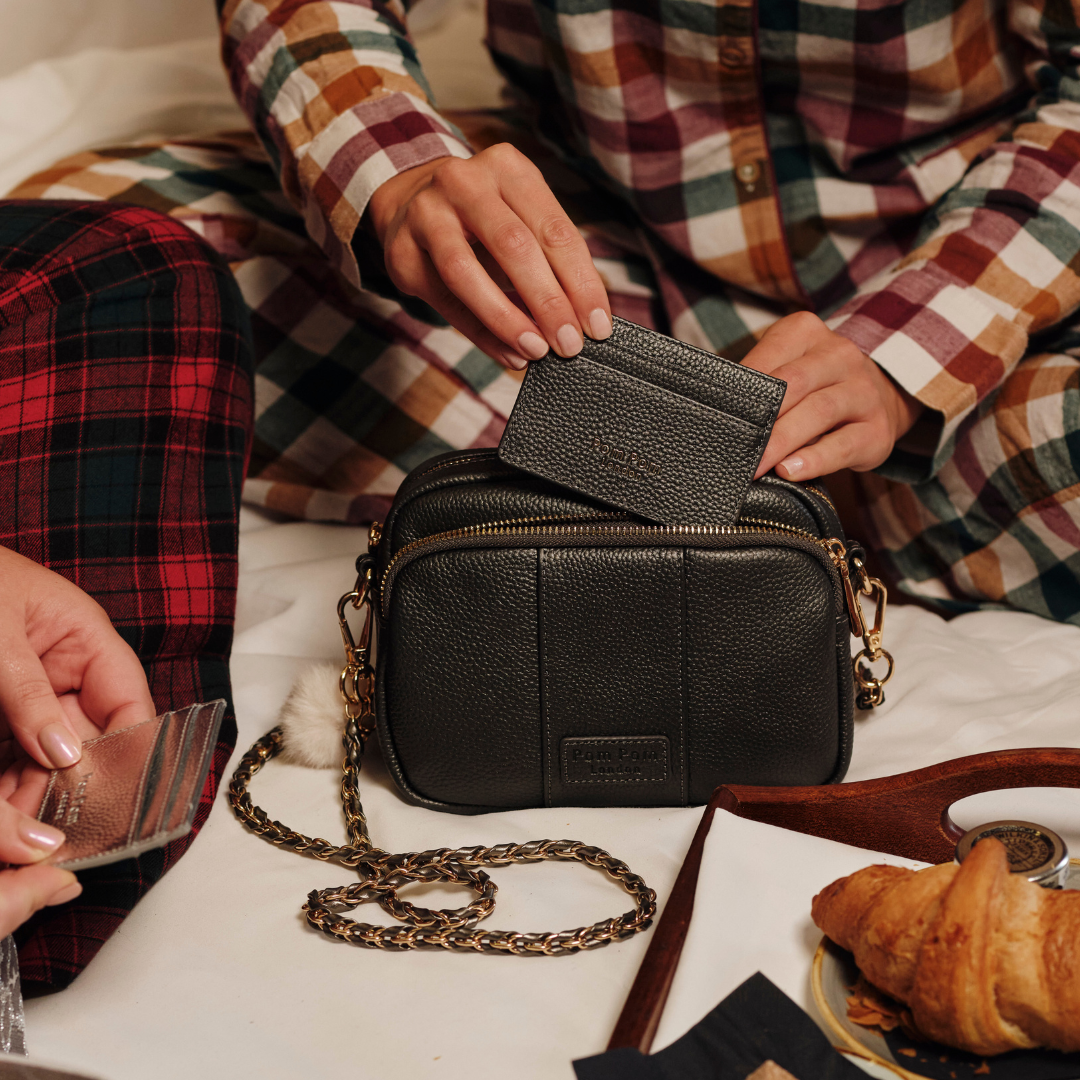 Original Bag Metallic Pewter & Accessories-Pom Pom London