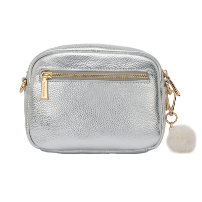 Original Bag Metallic Silver & Accessories-Pom Pom London