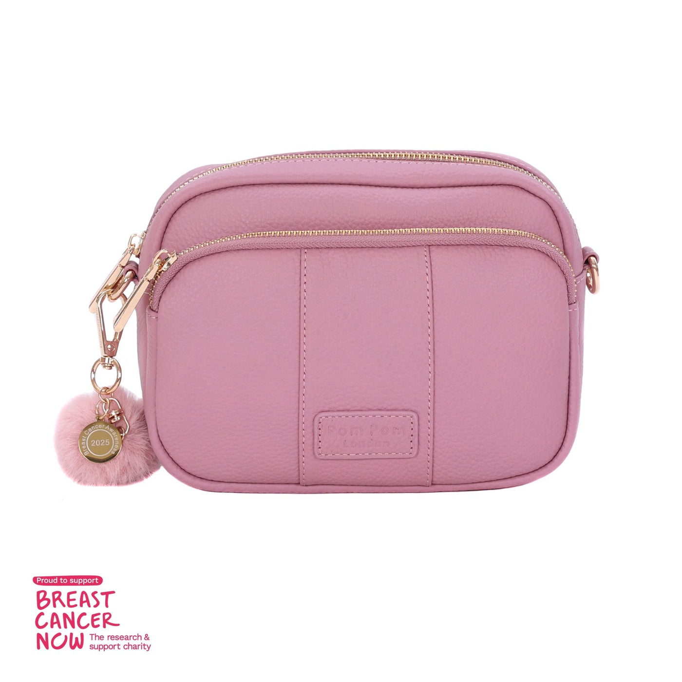 Pom Pom London Original - Leather Crossbody bag in BCA Pink