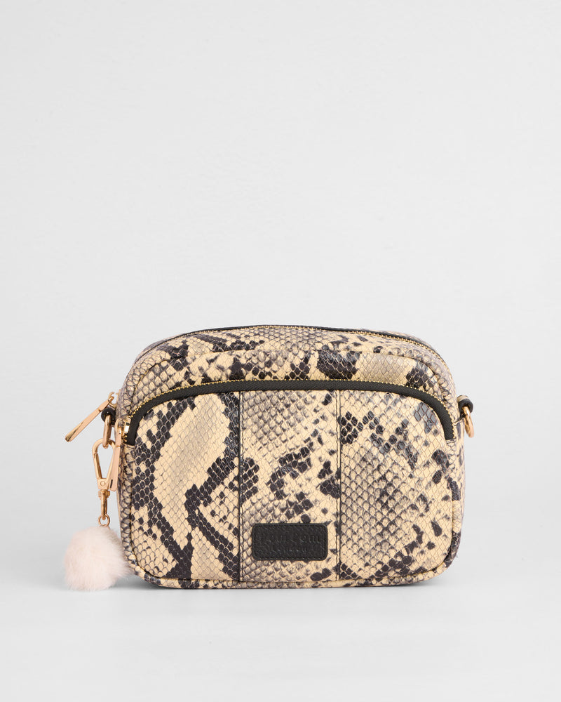 Original Bag Snake Effect Monochrome & Accessories-Pom Pom London