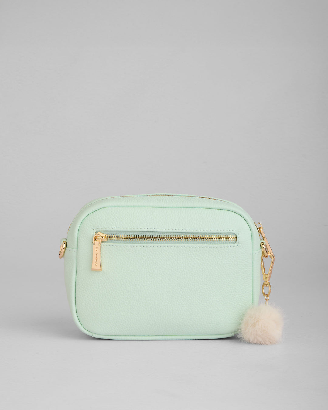 Spearmint Leather Crossbody Bag | Pom Pom London